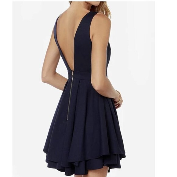 LULUS Flirting with Danger Cutout Navy Blue Mini Dress - Picture 7 of 12